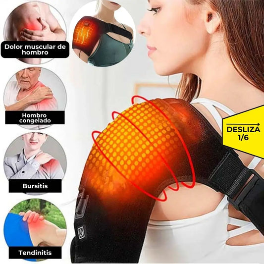 Almohadilla térmica, alivio  para tus hombros: combate el dolor y la rigidez con calor terapéutico.