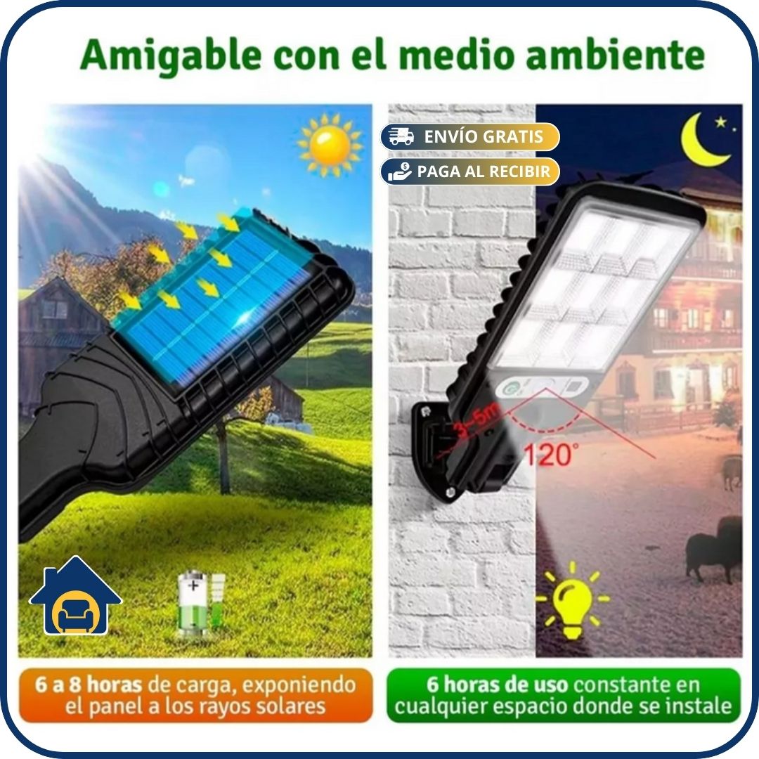 SensorGuard® Lampara Solar Exterior Sensor